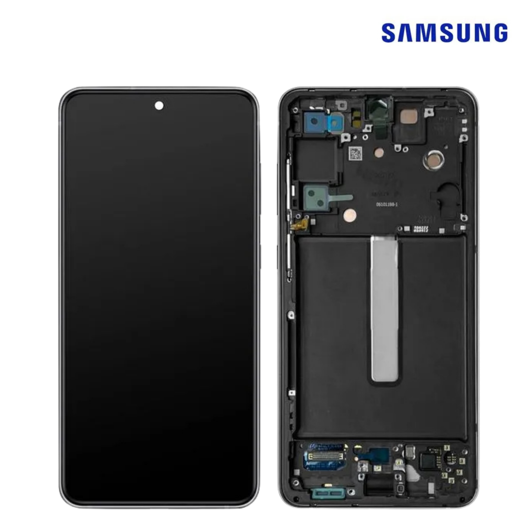 SAMSUNG A30 / SM-A305 BLACK (With Frame) LCD